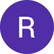 A white capital letter R centered within a solid purple circular background icon.